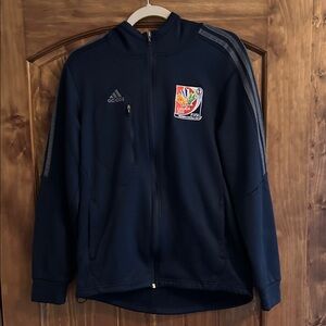 Adidas Dark Blue Track Jacket with Logo - USA Women’s 2015 World Cup Canada